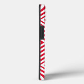 Coques Case-Mate iPhone Geranium Diamond Chevron avec le nom @ Emporiomoff (Verso / Droite)