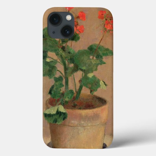 Coques Case-Mate iPhone Géraniums dans un pot, c.1905 (huile sur la toile) (Verso)