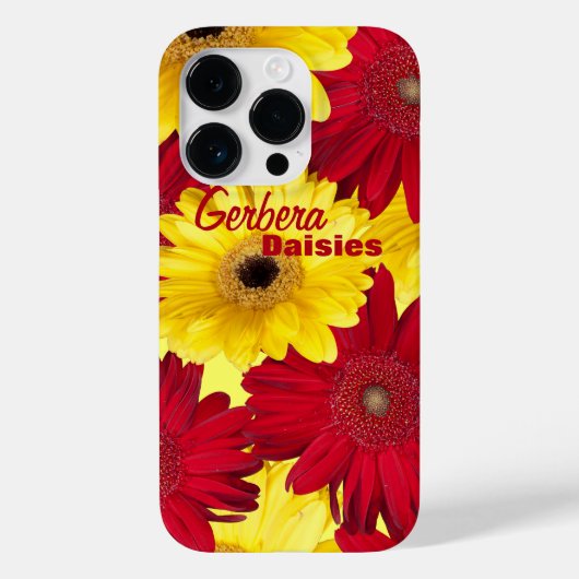 Coques Case-Mate iPhone Gerber Daisy rouge et jaune (Verso)