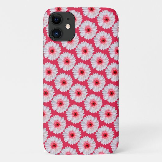 Coques Case-Mate iPhone Gerbera Daisy Motif sur rose (Dos)