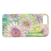 Coques Case-Mate iPhone Gerbera rose Bouquet Daisy Aquarelle (Dos (Horizontal))