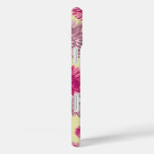 Coques Case-Mate iPhone Gerbera rose Fleurs marguerites sur Floral Jaune (Verso / Droite)