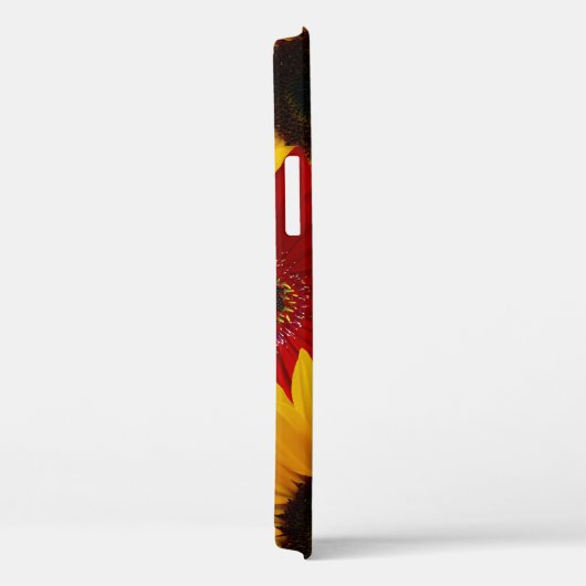 Coques Case-Mate iPhone Gerbera Rouge Fleur de soleil jaune (Verso / Droite)