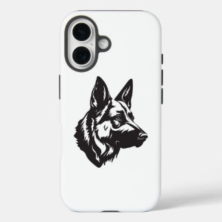 Coques iPhone 16 German Shepherd Face iPhone Case