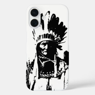 Coques iPhone 16 Geronimo noir et blanc