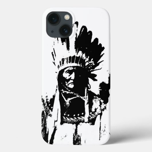 Coques Case-Mate iPhone Geronimo noir et blanc (Verso)
