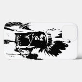 Coques Case-Mate iPhone Geronimo noir et blanc (Verso (horizontal))