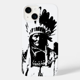Coques Pour iPhone Geronimo noir et blanc
