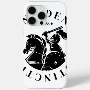 Coque iPhone 15 Pro Max GEUEE Série Chevalier Vintage