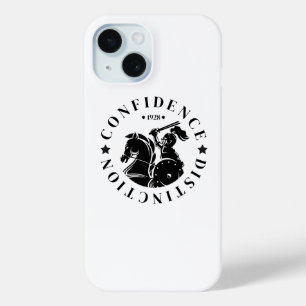 Coque Pour iPhone 15 GEUEE Série Chevalier Vintage