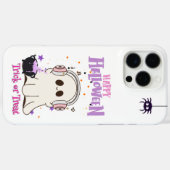 Coques Case-Mate iPhone Ghost mignon avec casque Halloween iPhone 16 Pro (Verso (horizontal))