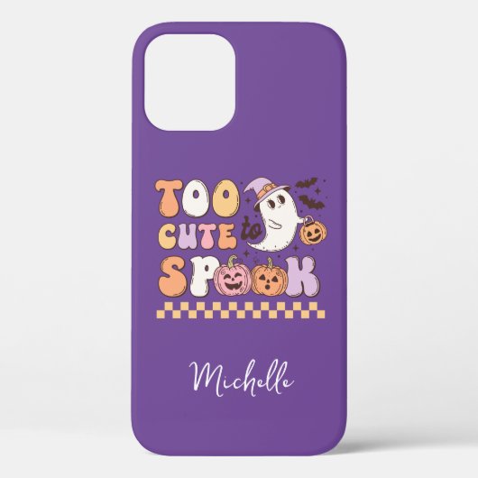 Coques Case-Mate iPhone Ghost trop mignon pour parler Halloween (Verso)