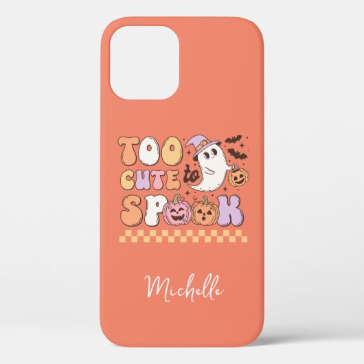 Coques Case-Mate iPhone Ghost trop mignon pour parler Halloween (Verso)
