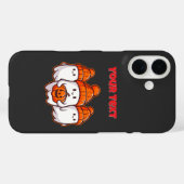 Coques Case-Mate iPhone Ghosts d'Halloween avec Citrouille et haricot oran (Verso (horizontal))