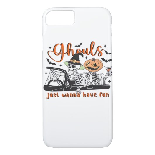 Coques Case-Mate iPhone Ghouls Just Wanna Amusement - Halloween Skeletons  (Dos)