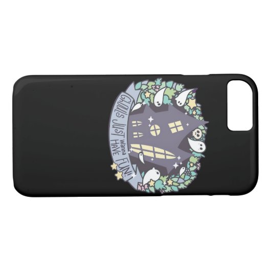Coques Case-Mate iPhone Ghouls veut juste s'amuser amusant et automne (Dos (Horizontal))