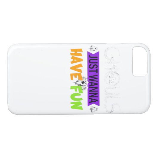 Coques Case-Mate iPhone Ghouls veut juste s'amuser drôle automne (Dos (Horizontal))