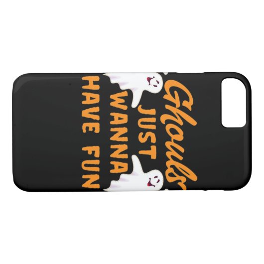 Coques Case-Mate iPhone Ghouls veut juste s'amuser drôle automne (Dos (Horizontal))