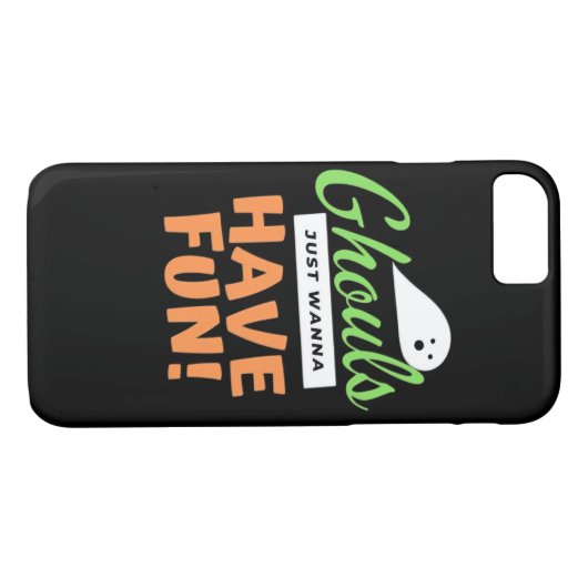 Coques Case-Mate iPhone Ghouls veut juste s'amuser - Halloween Ghouls Funn (Dos (Horizontal))