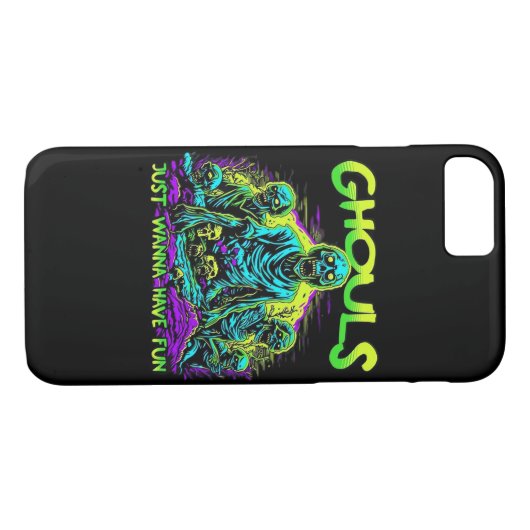 Coques Case-Mate iPhone Ghouls veut juste s'amuser - Halloween Sloth Desig (Dos (Horizontal))