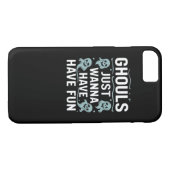Coques Case-Mate iPhone Ghouls veut juste s'amuser - Halloween Super (Dos (Horizontal))