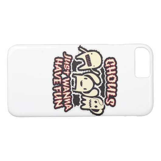 Coques Case-Mate iPhone Ghouls veut juste s'amuser Retro Éffrayant (Dos (Horizontal))
