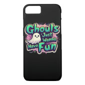 Coques Case-Mate iPhone Ghouls veut juste s'amuser - Retro Halloween (Dos)