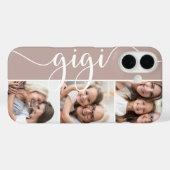 Coques Case-Mate iPhone Gigi Script Grand-mère Collage photo (Verso (horizontal))