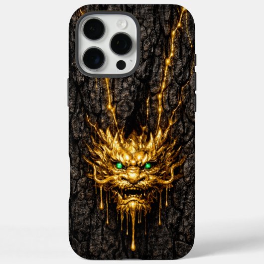 Coques Case-Mate iPhone Gilded Bark Liquid Gold Dragon (Verso)