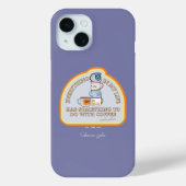 Coques Case-Mate iPhone Gilmore Girls | Graphique des devis de café (Verso)