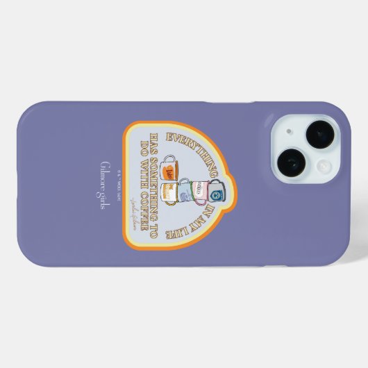 Coques Case-Mate iPhone Gilmore Girls | Graphique des devis de café (Verso (horizontal))