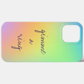 Coques Case-Mate iPhone "Gimme A Ring" Pastel Rainbow dégradent (Verso (horizontal))