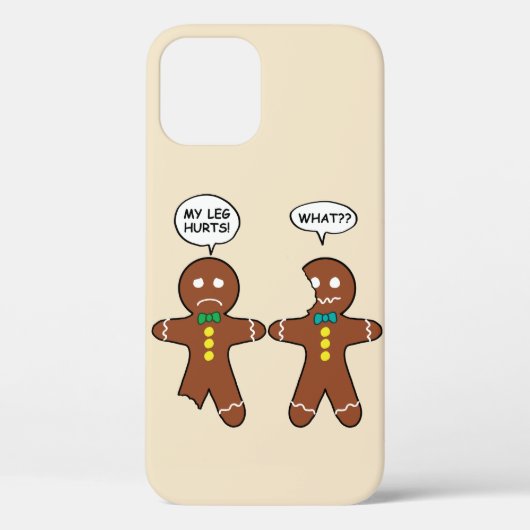 Coques Case-Mate iPhone Gingerbread Cookie Humour de Noël Brown (Verso)