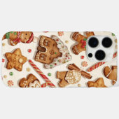 Coques Case-Mate iPhone Gingerbread Wonderland Christmas Pattern | Festive (Verso (horizontal))
