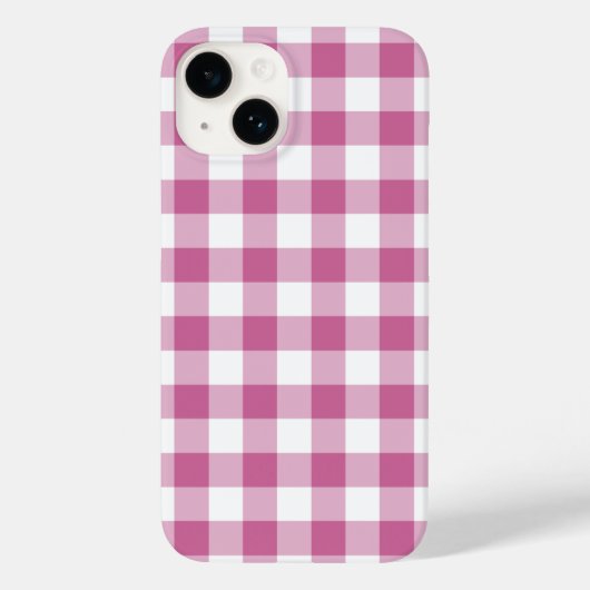 Coques Case-Mate iPhone Gingham rose (Verso)