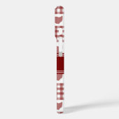 Coques Case-Mate iPhone Gingham rouge de l'Ohio (Verso / Gauche)