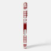 Coques Case-Mate iPhone Gingham rouge de l'Ohio (Verso / Droite)