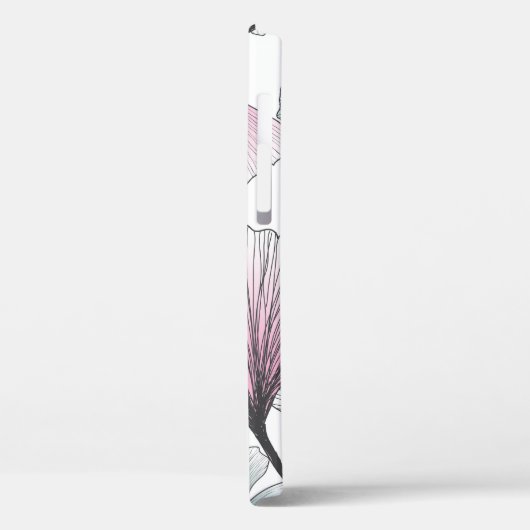 Coques Case-Mate iPhone Gingko biloba dessiné à la main. (Verso / Gauche)