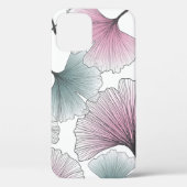 Coques Case-Mate iPhone Gingko biloba dessiné à la main. (Verso)