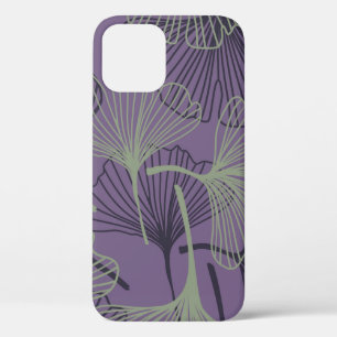 Case-Mate iPhone Case Gingko biloba motif sans soudure. VINTAGE ABSTRAIT