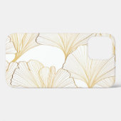 Coques Case-Mate iPhone Ginkgo Gold : Arrangement de feuille luxueux (Verso (horizontal))