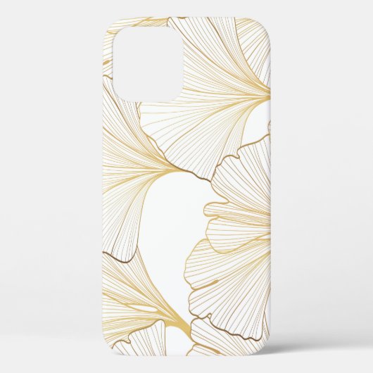 Coques Case-Mate iPhone Ginkgo Gold : Arrangement de feuille luxueux (Verso)