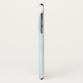 Coques Case-Mate iPhone Ginkgo sur Dusty Turquoise - Blanc (Dos/Gauche)