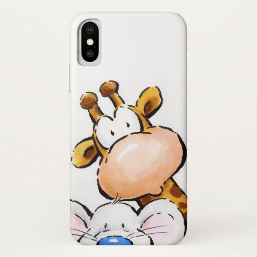 Coques Case-Mate iPhone Girafe Extraordinaire et souris mûre (Dos)