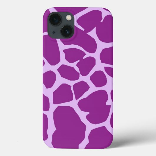 Coques Case-Mate iPhone Girafe pourpre d'animal de girafes de l'Afrique de (Verso)