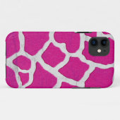 Coques Case-Mate iPhone Girafe rose et argentée (Dos (Horizontal))