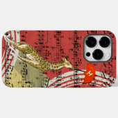 Coques Case-Mate iPhone Girafe rouge Retro Musical Flying Umbrella (Verso (horizontal))
