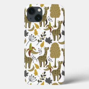 Case-Mate iPhone Case Girafe sans couture motif jaune blanc haute