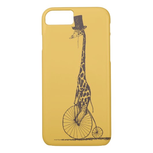 Coques Case-Mate iPhone Girafe sur une bicyclette (Dos)