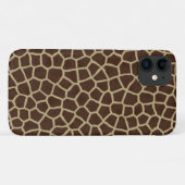 Coques Case-Mate iPhone Girafe Texture de peau foncé Motif Brown (Dos (Horizontal))